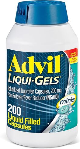 Advil Pain Reliever and Fever Reducer, Pain Relief Medicine with Ibuprofen 200mg for Joint Pain, Muscle Ache and Minor Arthritis Pain Relief - 200 Coated Tablets with Easy Open Arthritis Cap in Saudi Arabia