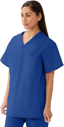 Medline ComfortEase Women's Modern-Fit Cargo Scrub Pants, 4 Pockets, Ceil Blue, Size X-Small, Petite Inseam in Saudi Arabia