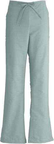 Medline ComfortEase Women's Modern-Fit Cargo Scrub Pants, 4 Pockets, Ceil Blue, Size X-Small, Petite Inseam in Saudi Arabia