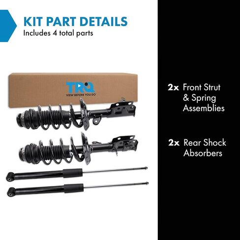 TRQ Front & Rear Shock Absorber & Strut Kit Set for 2006-2008 Toyota Rav4 Base / 2006-2008 Toyota Rav4 Limited in Saudi Arabia