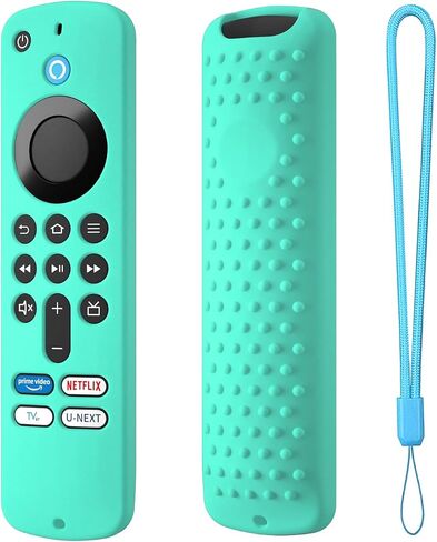 Silicone Remote Cover for Firetv Stick 4K 2024 4th Gen/Firetv Stick HD Remote,Toshiba FireTV Protective Remote Cover (Mint) in Saudi Arabia