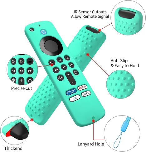 Silicone Remote Cover for Firetv Stick 4K 2024 4th Gen/Firetv Stick HD Remote,Toshiba FireTV Protective Remote Cover (Mint) in Saudi Arabia