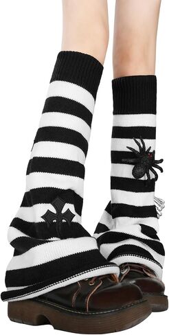 Lebaley Women Japanese Style Kawaii Leg Warmers Wool Ball Knit Long Leg Warmers Loose High Socks in Kuwait