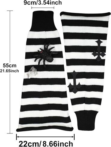 Lebaley Women Japanese Style Kawaii Leg Warmers Wool Ball Knit Long Leg Warmers Loose High Socks in Kuwait
