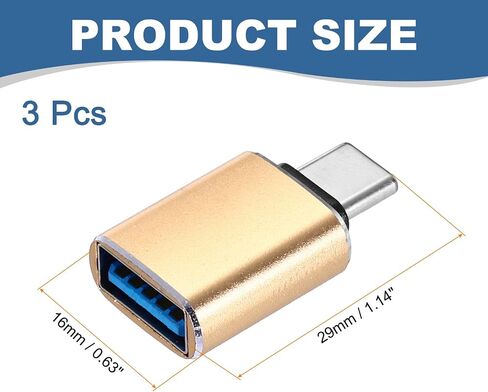 Meccanixity 3 PCS USB C إلى محول USB ، USB 3.0 أنثى إلى USB C محول محول CAL in Kuwait