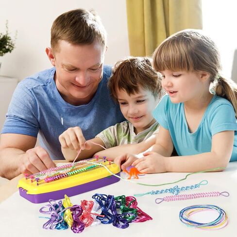 Friendship Bracelet Making Kit for Girls, Kids Jewelry Making Kit, Arts and Crafts Ideas for Kids, Multicolored String Bracelets Maker Craft, Christmas Birthday Gifts for Girls in Kuwait