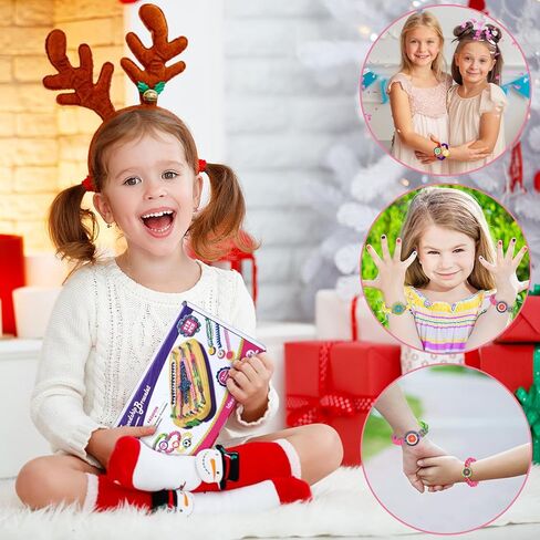 Friendship Bracelet Making Kit for Girls, Kids Jewelry Making Kit, Arts and Crafts Ideas for Kids, Multicolored String Bracelets Maker Craft, Christmas Birthday Gifts for Girls in Kuwait