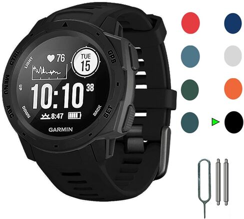 for Garmin Instinct Watch Band, Replacement Silicone Watch Strap for Garmin Instinct Solar/Tactical/Esports/Instinct Tide in Saudi Arabia