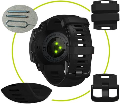 for Garmin Instinct Watch Band, Replacement Silicone Watch Strap for Garmin Instinct Solar/Tactical/Esports/Instinct Tide in Saudi Arabia