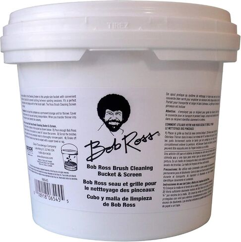 Bob Ross Inc. 750096525 Ross Odorless Thinnr 32oz-Quart ، Count 1 (Pack of 1) & Bob Ross R6545 Ducket & Screen-White in Saudi Arabia