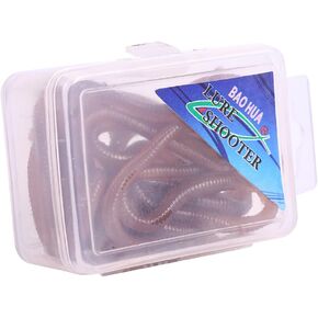 Worm Earthworm Bait, Bloodworm Artificial Baits Soft Stretchy Realistic Lure Red False Earthworms Simulated Fishing Lures Baiting Ideal for Sea Fishing Outdoor Tackle Freshwater Fake Accessories