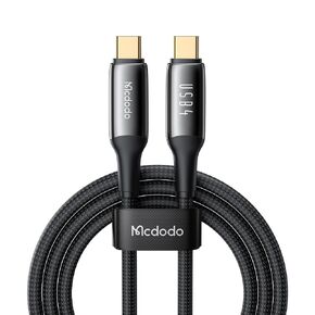 McDodo USB 4 Cable 4ft ، 240W شحن سريع USB C إلى كابل USB C ، 40 جيجابت في الثانية نقل البيانات 8K فيديو فائق الإخراج مخرجات الصوت مزامنة مناسبة لـ Thunderbolt 4 、 iPhone 15 、 المحمول 、 المحمول 、