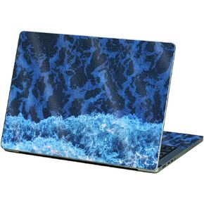 MightySkins Glossy Glitter Skin Compatible with Apple MacBook Pro 13" M2 (2022) - Ocean Waves | Protective, Durable High-Gloss Glitter Finish | Easy to Apply and Change Styles | Made in The USA