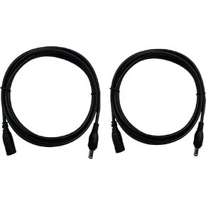 DC Power Extension Cable, 5.5mm x 2.1mm, Security Camera Power Cord, Black (1, 5M/16.4ft)