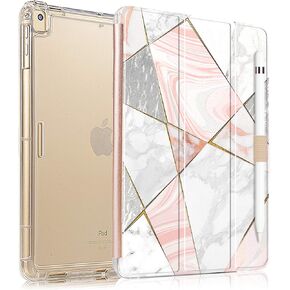 Case Valkit for iPad 9th Case Ipad 8th Generation Case Ipad 7th Generation مع حامل قلم رصاص ، 10.9 بوصة متتالية من الظهر ، الاستيقاظ التلقائي ، النوم