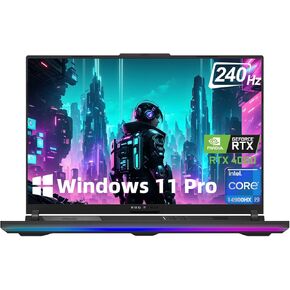 ASUS ROG Strix-G18 Gaming Laptop - Intel i9 14900HX (24-Core), 18" 2.5K 240Hz QHD, Per-Key RGB Keyboard, GeForce RTX 4060, w/USB Hub Windows 11 Pro & Lifetime MS Office (64GB DDR5 RAM | 2TB SSD)