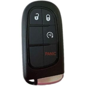Key Fob Shell for Dodge RAM 2013-2018，YIKEBALOG Replacement Smart Remote Key Case Cover 4 Buttons for Dodge RAM 2013-2018 GQ4-54T