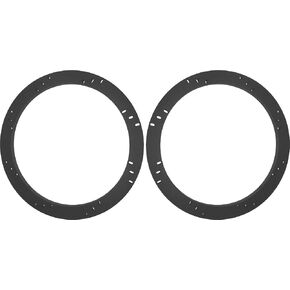 10" Subwoofer Speaker Spacers Depth Extender Extending Rings - 1/2" Thick - ID: 9 1/8" OD: 10 7/8" - 1 Pair - SSK10K - Stackable - Perfect for Framing Fiberglass Enclosures