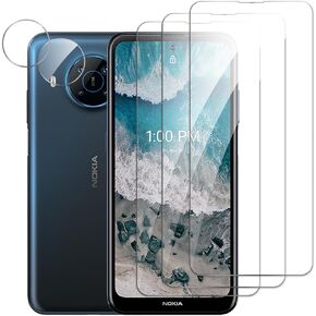 3 Pack Screen Protector for Nokia X100+2 Pack Camera Lens Protector, Tempered Glass Film, Ultra HD 9H Hardness Case Friendly Anti Scratch Bubble Free Ultra Resistant