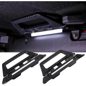 Grab Handles with Dome Lights for 2021 2022 2023 2024 Ford Bronco 4 Door Alloy Grab Handles with LED Dome Lights Flexible Hand Grip