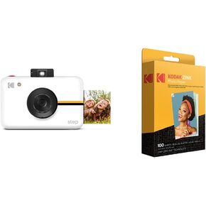 Kodak 2"x3" Premium Zink Photo Paper (100 Sheets) + Kodak Step Camera Instant Camera