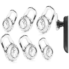 6 Pair Clear Eargels Small Medium Large Eargels for PLANTRONICS Discovery 925 975 Wireless Bluetooth Headset Ear Gel Bud Tip Gels Buds Tips Eargel Earbud Eartip Earbuds Silicon Replacement Part Parts