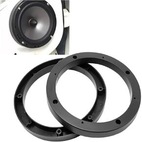 6.5 Inches Car Speaker Spacers, ABS Plastic Speaker Mounting Adapter Ring, Universal Subwoofer Replacement Part for Cars, Trucks, Boats (2PCS)