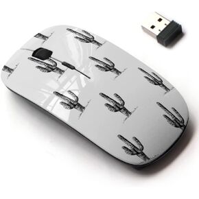 2.4G Wireless Mouse with Cute Pattern Design for All Laptops and Desktops with Nano Receiver - cactusvintage