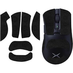 Mouse Grip Tape Full Coverage for Delux M900PRO,Self-Adhesive PreCut Sweat-Resistant Professional Mice Upgrade Kit - Black
