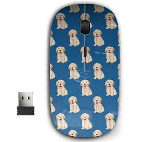 2.4G Ergonomic Portable USB Wireless Mouse for PC, Laptop, Computer, Notebook with Nano Receiver (Labrador Golden Retriever Dog)