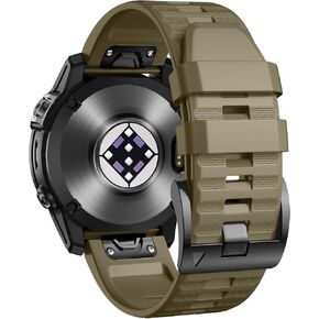 GEAK 26mm Quickfit Watch Band Compatible with Garmin Fenix 6X/6X Pro/Fenix 7X/7X Pro Band Soft Silicone Replacement for Fenix 5X/5X Plus/Fenix 8 51mm Band/Fenix 3/Fenix 3 HR/Fenix 6X Pro Smartwatches