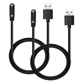 2-Pack 4pin Magnetic Charging Cable for Sedzofan Y16B Kids Smart Watch Charger USB Charging Cord