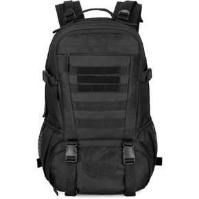 HUNTVP Military Backpack MOLLE Tactical Backpack Rucksack Gear Assault Pack Daypack for Hunting Camping Hiking Backpack 30L (Black)