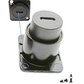 Type-C 3.1 Female Adapter D Type Panel Mount Female to Female Coupler Panel Fixed Pass Through Converter Data Transmission USB for Audio Video Network Equipment