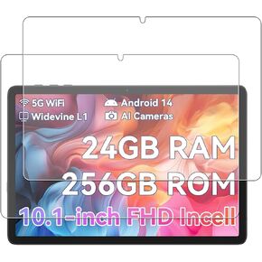 for BESTTAB A20 Android 14 Octa-Core Tablet 10 inch 2024 Screen Protector,WUNIAK Tempered Glass Film Anti-Scratch High Touch Sensitivity,2 Pack