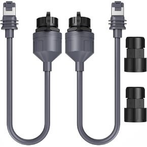 Starlink Ethernet Adapter Gen 3/Mini - Waterproof Starlink Mini Ethernet Cable Extension to RJ45 Coupler for Starlink Standard & Mini Dishy and Router, Ideal for Outdoor and Indoor Use (2 Pack)