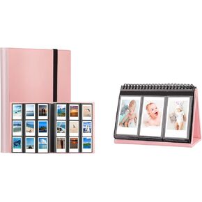 2Packs Photo Album for Fujifilm Instax Mini LiPlay 11 90 70 50S 26 25 9 8+ 8 7S Instant Camera/Mini Link SP-1 Printer, Polaroid Snap SnapTouch PIC-300 Z2300 Mint Zip Instant Camera Printer