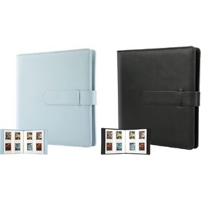 2Pack, 256 Pockets Photo Album for Fujifilm Instax Mini LiPlay 11 90 70 50S 26 25 9 8+ 8 7S Instant Camera/Mini Link SP-1 Printer, Polaroid Snap SnapTouch PIC-300 Z2300 Mint Zip Instant Camera Printer