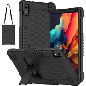 for Urao C107/Jeazans OC101/Jeazans C107 Tablet Case with Shoulder Strap Kickstand Kids Friendly for Urao C107 Tablet Case/for Freeski C107/HiGrace C107/ZOFYWNAS C107 10.1" Tablet (BlackBlue)