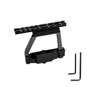 QD Locks Side mounting Rails ak Scope Mounts Bases，for Scopes and Red Green Dot Scopes (Black)