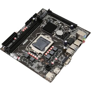 LGA 1151 Micro ATX Motherboard ، DDR4 64GB M.2 NVME دعم مع USB3.0/SATA3.0 ، جميع المكثفات الصلبة لبناء أجهزة كمبيوتر سطح المكتب