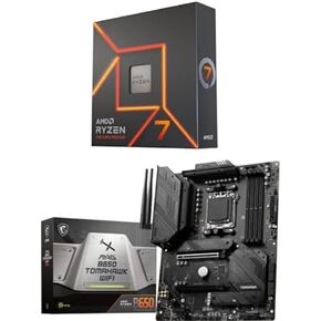 AMD Ryzen™ 7 7700X 8-Core + MSI MAG B650 Tomahawk WiFi Gaming Motherboard