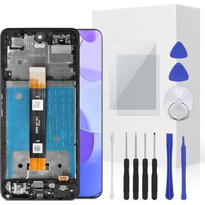 TCL 50 XE Screen Replacement Full LCD Screen Display Touch Digitizer Frame Assembly with Repair Tool for Model TCL 50 XE NxtPaper 6.56inch