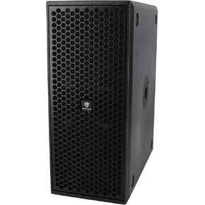 Rockville TITAN SLIM D8 Powered Subwoofer, Dual 8" Woofers, 400W RMS/1600W Peak, 122dB SPL, Stackable, Vertical/Horizontal Mount, XLR/RCA Inputs, Bass Boost, Compact Plywood Enclosure for DJ/Live