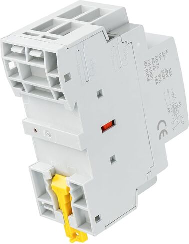 Baomain Manual Household AC Contactor 40A 2 Pole 50/60Hz Modular Contactor Circuit Control 35mm DIN Rail HC1-40M/20 (2NO, AC 110V) in Saudi Arabia