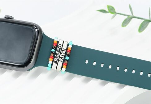 نساء Cross Cross Faith Faith Watch سحر فرقة Apple Watch 38/40/41/42/44/45mm 49mm ، الرجال الفضيين الفضيين Boho Western Rings Loops for Iwatch Series 8 7 6 5 4 3 2 SE ، لسامسونج جالاكسي ووتش 5/4 in Kuwait