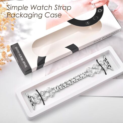KOREDA Slim Pearl Band Compatible with Apple Watch 38mm 40mm 41mm 42mm 44mm 45mm 46mm Women, Fashion Thin Metal Dressy Jewelry Bracelet with Bling Diamond for iWatch Bands Series 10 9 8 7 6 5 4 3 2 1 SE in Kuwait
