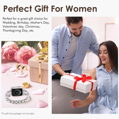 KOREDA Slim Pearl Band Compatible with Apple Watch 38mm 40mm 41mm 42mm 44mm 45mm 46mm Women, Fashion Thin Metal Dressy Jewelry Bracelet with Bling Diamond for iWatch Bands Series 10 9 8 7 6 5 4 3 2 1 SE in Kuwait