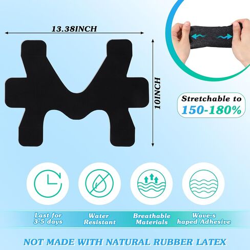 16 Pcs Kinesiology Tape for Ankle Tape Precut, Athletic Original Cotton Waterproof Breathable, Provides Support and Stability to The Target Area for Ligament and Muscle in Kuwait
