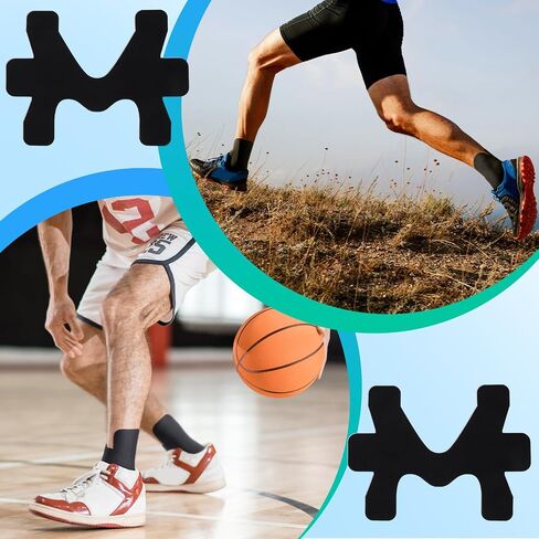 16 Pcs Kinesiology Tape for Ankle Tape Precut, Athletic Original Cotton Waterproof Breathable, Provides Support and Stability to The Target Area for Ligament and Muscle in Kuwait